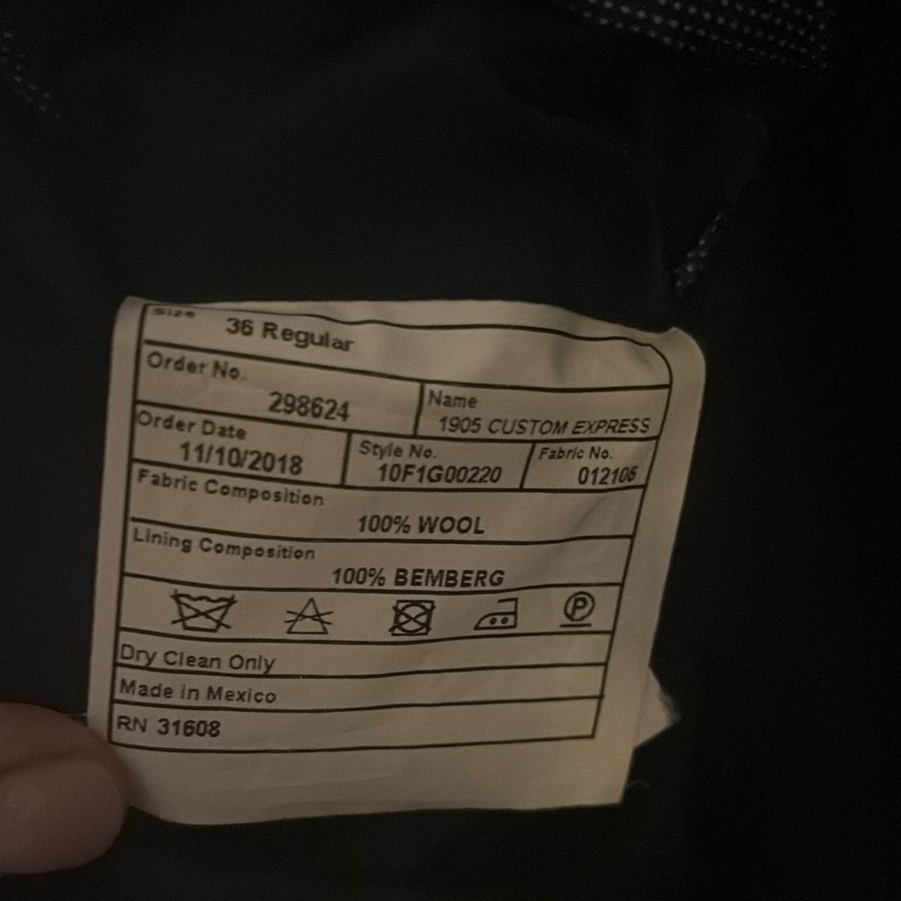 Joseph A Bank’s Navy Suit - Picture 3 of 5